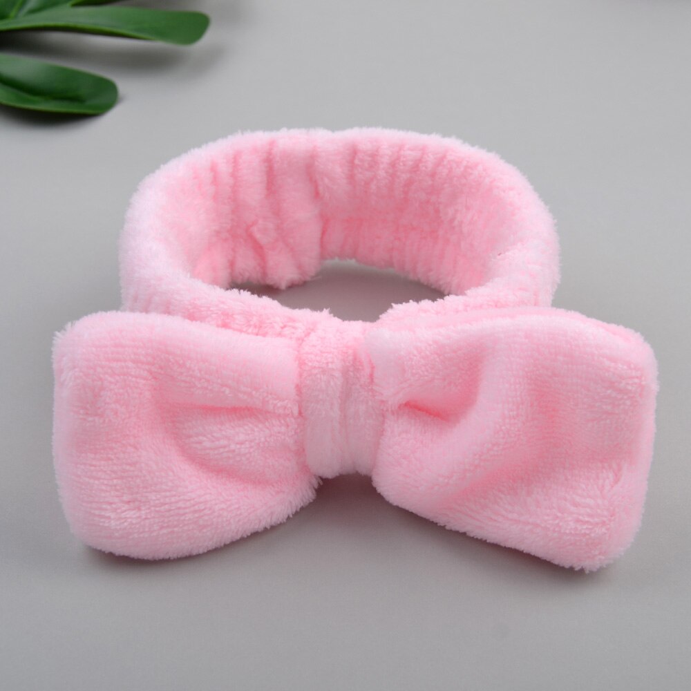 Wash Face Bow Hairbands For Women Girls
