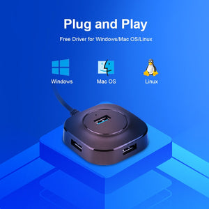 USB Hub USB 3.0 Hub 2.0 Multi USB Splitter Adapter 4 Ports Speed Mini Multiple 3 Hab usb3.0 HUB Port USB-Hub Expander For PC