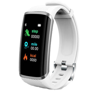 Smart Fitness Bracelet Heart Rate Blood Pressure Fitness Tracker Customize Wallpaper Smart Band Watch Men Women For Android IOS