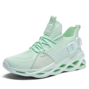 Sneakers Men Breathable Green 2021 Men Casual Shoes Autumn Big Size Soft Sneakers Women Lace-Up Mesh Fashion Sport Couple Shoes