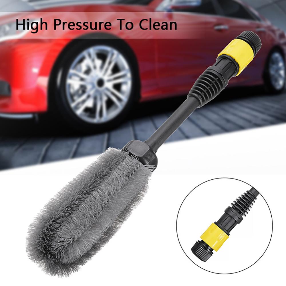 15'' Car Wheel Cleaning Brush Tire Washing Clean Tyre Alloy Soft Bristle Cleaner Super Soft Durable Practical Car Accessories