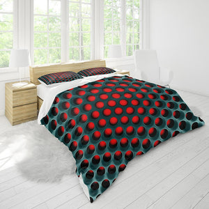 Duvet Cover With Optional Pillowcase Set 3D Novelty Big Hole Patterned Duvet Cover For Single Twin Full Queen King Size