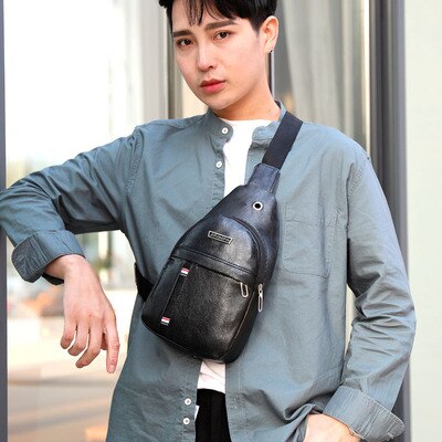 NEW Casual Crossbody Chest Bag Sling Shoulder Men's Bag One Strap Lightweight Mini Male Bags Pouch  For Travel Sport