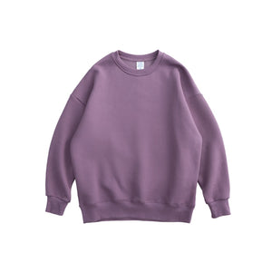 INFLATION 2020 Winter Men Thick Fleece Sweatshirt Unsex Hip Hop Multi-color Sweatshirt Men Solid Basic Winter Sweatshirts 166W17