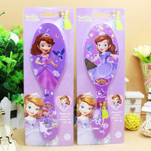 Disney Frozen Girls Comb Sofia Princess Minnie Little Pony Girls Cute Massage Comb Mickey Comb Disney Cartoon comb Toys gifts