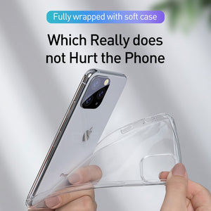 Luxury Clear Soft TPU Case For iPhone 11 Pro Max 7 8 6 6s Plus 7Plus 8Plus X XS MAX XR Transparent Phone Case For 5 5s SE 6sPlus