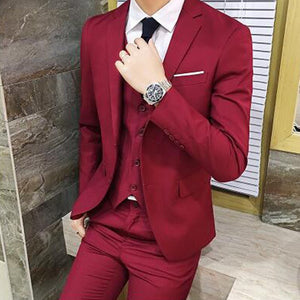Latest Coat Pant Designs Beige Men Suit Prom Tuxedo Slim Fit 3 Piece Groom Wedding Suits For Men Custom Blazer Terno Masuclino