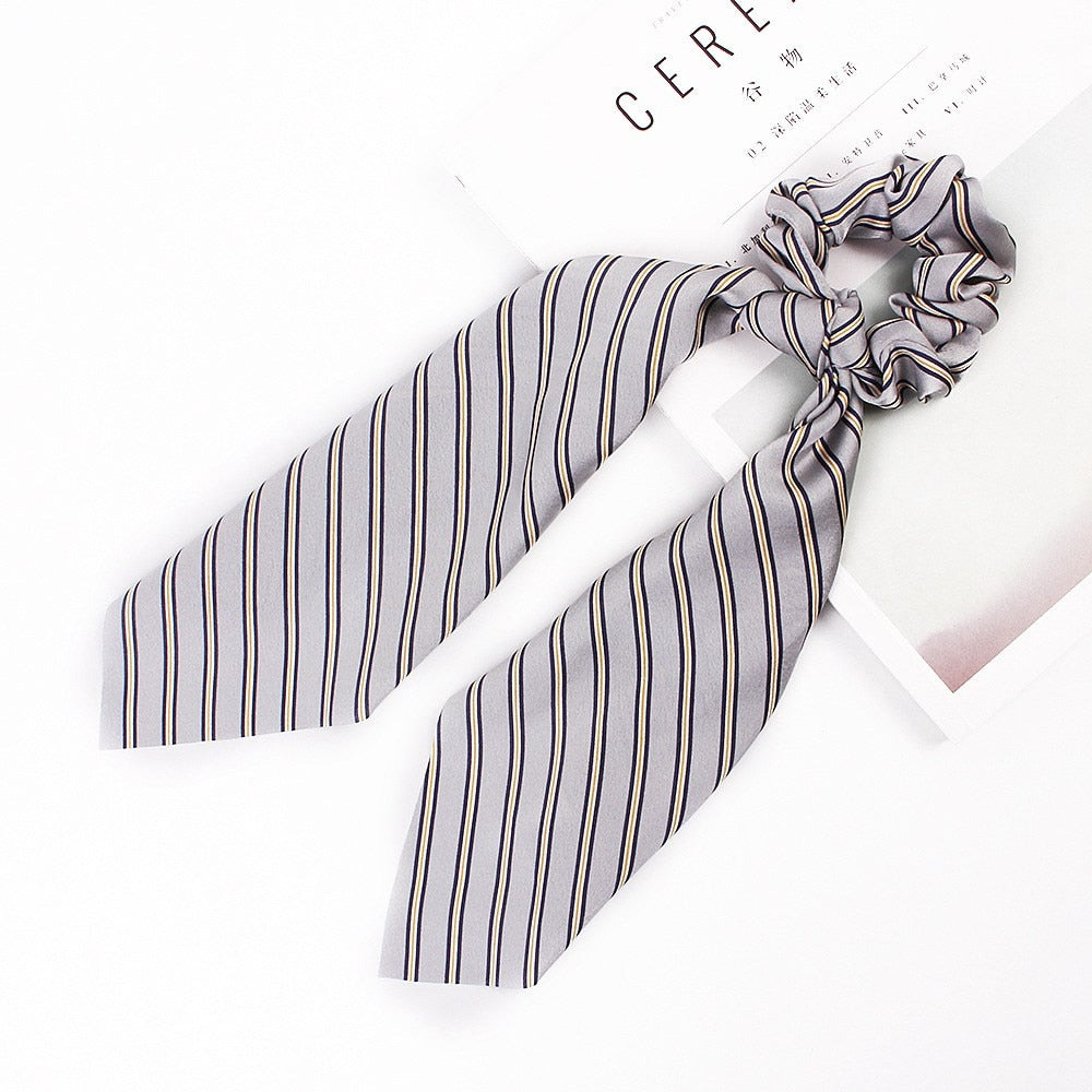 Floral Satin Scrunchies Women Elastic Hair Bands Ties Scarf Woman Scrunchy Hairbands Turban Head Wrap Hair Accessories Headwear