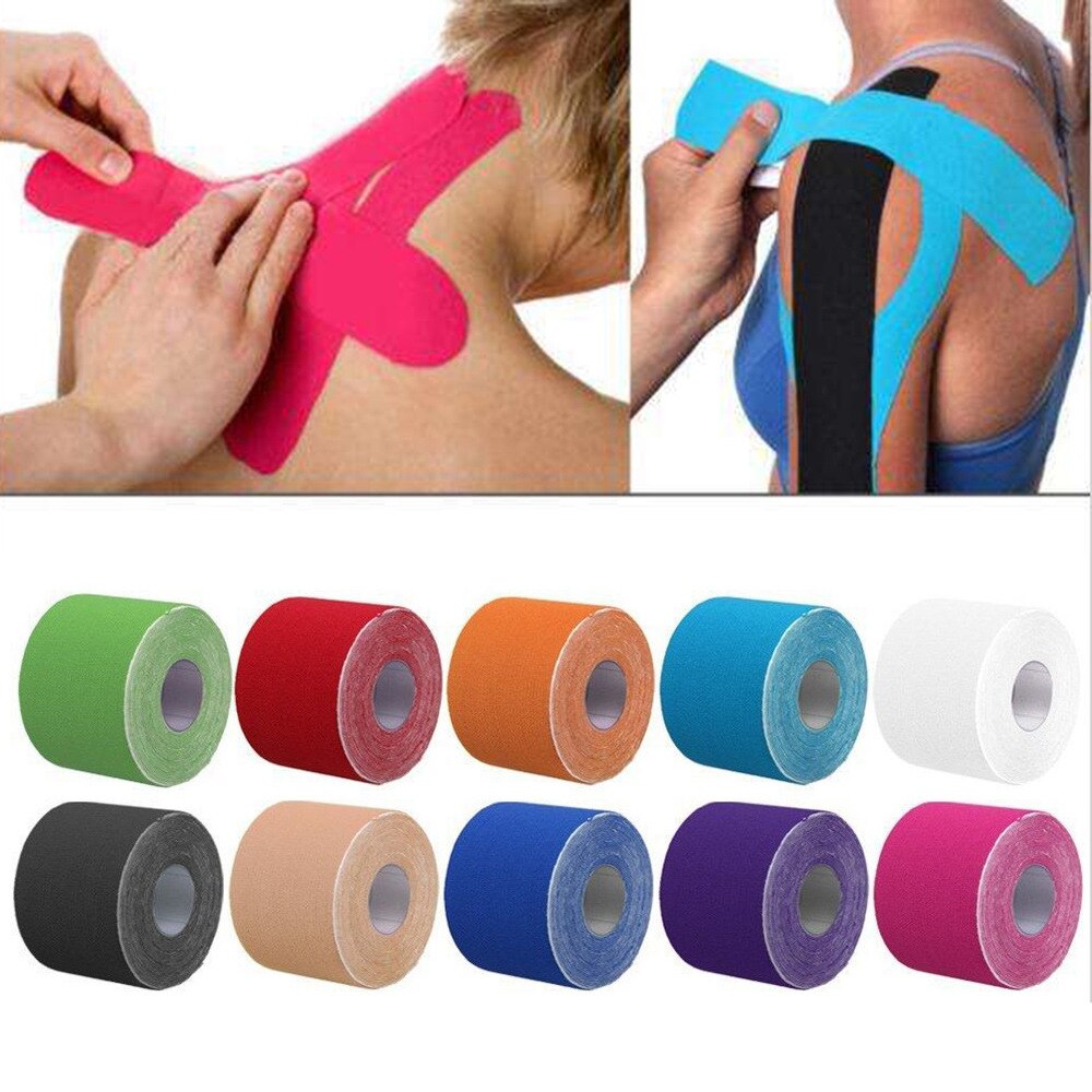 kinesiology tape kinesio tape grip tape Athletic Recovery Elastic Kneepad Muscle Pain Relief Knee Pads Support Bandage Fitness