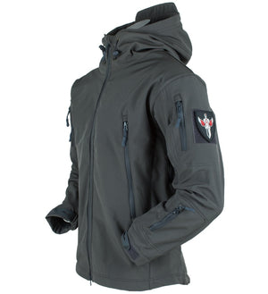 Army Shark Skin Soft Shell Clothes Tactical Windproof Waterproof jacket men Flight Pilot Hood Coat Military Field bomber Jacket