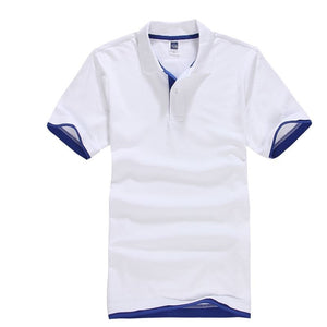 Summer Classic Polo Shirt Men Cotton Solid Short Sleeve Tee Shirt Breathable Camisa Masculina Polo Hombre Jerseys Golftennis 3XL