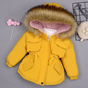 Fille veste le nouveau 2020 enfants chaud enfant en bas âge enfants hiver fille coton rembourré vêtements bébé épaissi coton rembourré manteau
