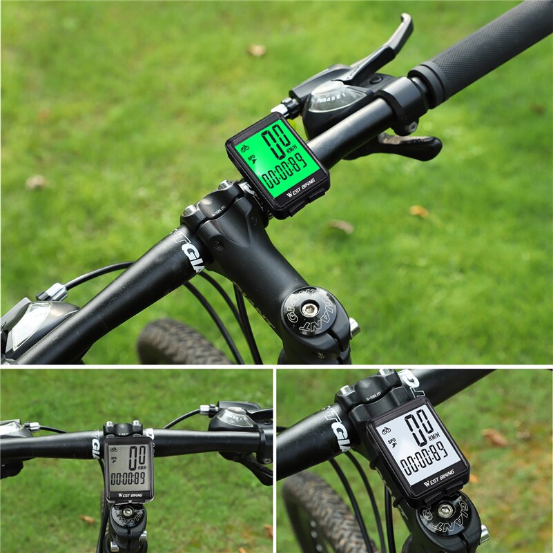 WEST BIKING Bicycle Computer Wireless Wired Cycling Computer Bicycle Speedometer LED Digital Rate Road MTB Bike Stopwatch