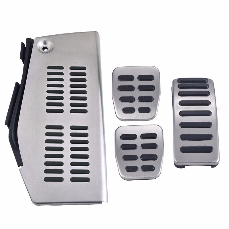 SPEEDWOW Stainless Steel Car Pad Foot Rest LHD Pedal For VW Polo Golf 4 Bora Beetle RSi GTI R32 For Audi A3 SEAT Leon 1M Toledo