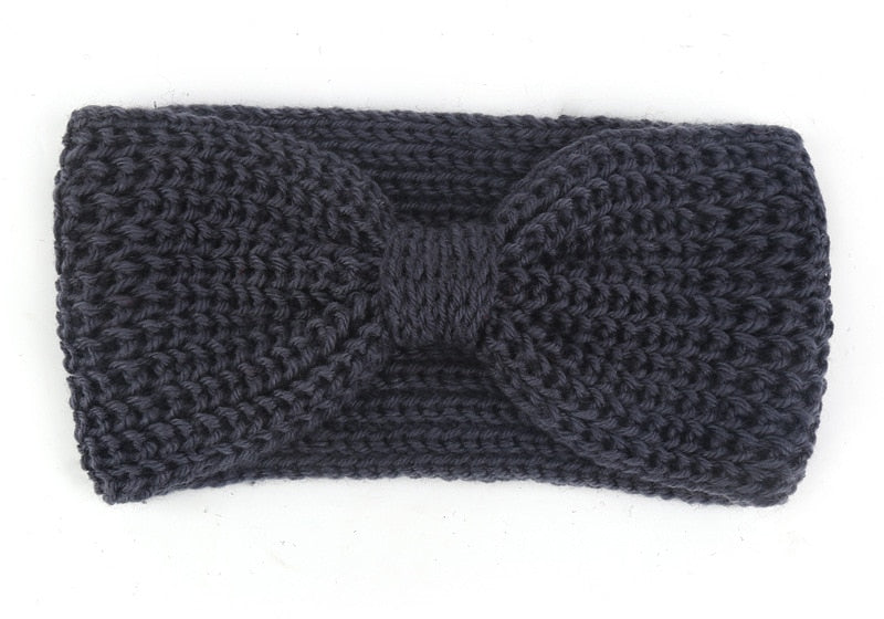 New Knitted Knot Cross Headband for Women Autumn Winter Girls Hair Accessories Headwear Elastic Hair Band Hair Accessories