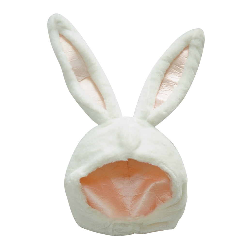 Soft Plush Bunny Hat Cap Long Ear Winter Party Costume Rabbit Cap Headwear White Rabbit Women's Hat