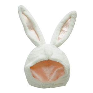 Soft Plush Bunny Hat Cap Long Ear Winter Party Costume Rabbit Cap Headwear White Rabbit Women's Hat