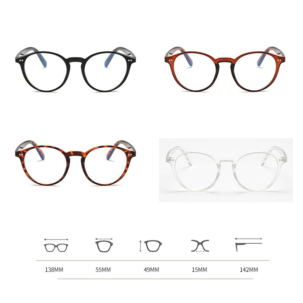 Vintage Retro Round Eye Blue Light Blocking Glasses Women Men Optical Spectacles Frames Eyewear Unisex Computer glasses Frame