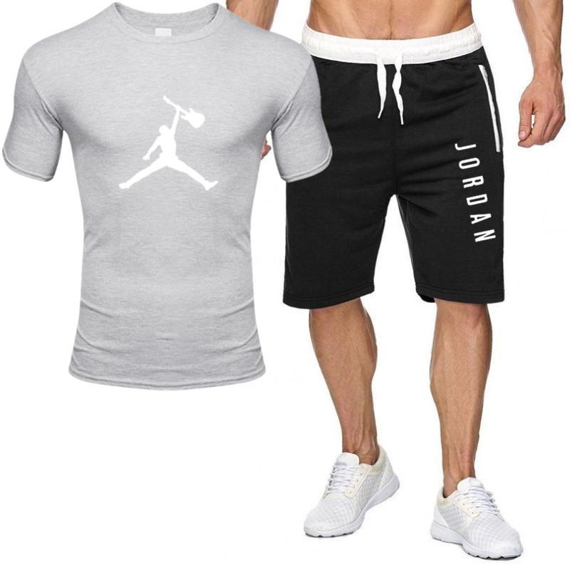 2piece set men outfits jordan 23 t-shirt shorts summer short set tracksuit men sport suit jogging sweatsuit basketball jersey