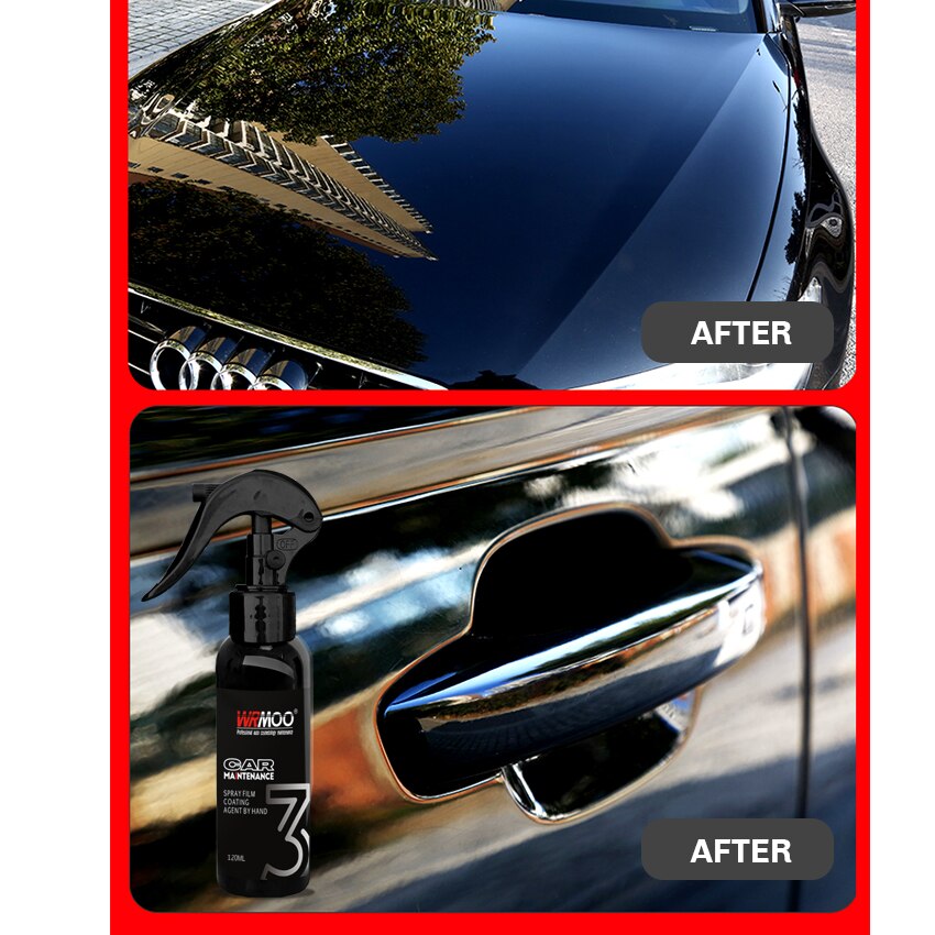 120ml 9H Ceramic Car Coating Super Hydrophobic Liquid Set Nano Ceramic Car Paint Care Liquid Polysiloxane Oxidation Paint Care