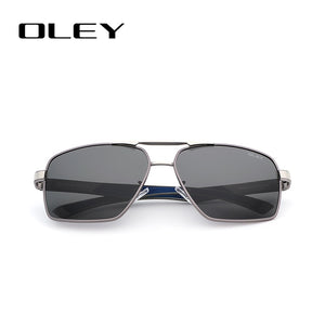 OLEY-lunettes de soleil polarisées en aluminium | Design Classic Pilot, lunettes à verres de changement de couleur pour hommes Oculos de sol accepter un logo personnalisé