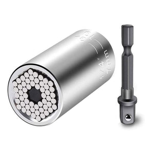 Universal Sleeve Adaptive Wrench, All-Fitting Multi Drill Attachment Universal Socket,3/8 Inch Drive Wrench Repair Tools
