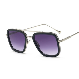 Lunettes de soleil Design de marque pour hommes | Lunettes de soleil Style de luxe Avengers Tony Stark Flight, lunettes de soleil rétro pour femmes, Oculos rétro hommes 3