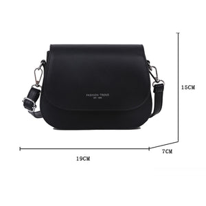 Simple Small Flap Shoulder Pouch Solid Color Women PU Leather Crossbody Bags Popular Simple Female Daily Bag Dropshipping
