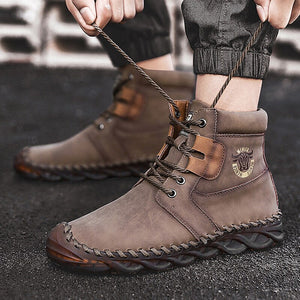 2020 Autumn Early Winter Shoes Men Boots Non-slip Mens Ankle Snow Boots Early Winter Male Footwear Fashion Brand KA2572