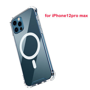 Transparent Mobile Phone Case For IPhone 12 Pro Max MagSafe Case Shockproof Case Protective Cover Shell For IPhone12 Mini 12 Pro