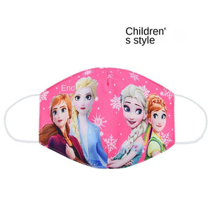 Disney congelé dessin animé bouche masque Anti poussière masque visage princesse Anna Elsa cotons masques pour enfants enfants réutilisables