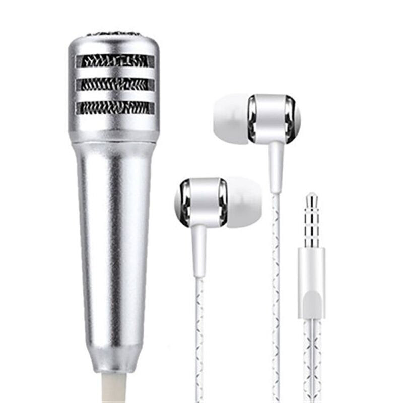Live téléphone portable universel filaire Microphone petit Microphone condensateur casque dans l'oreille écouteurs #22