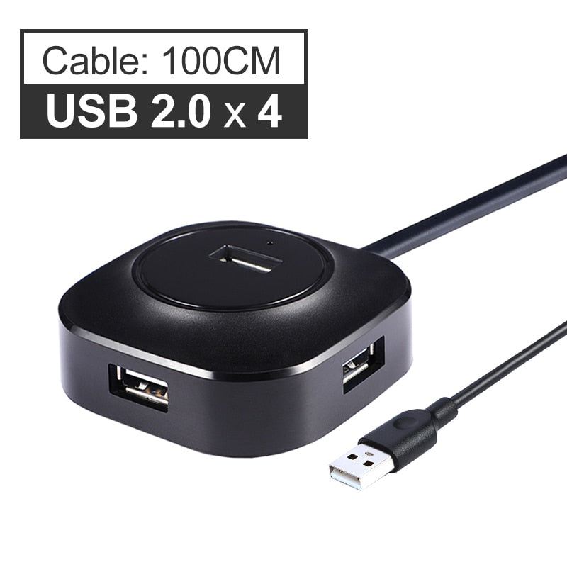 USB Hub USB 3.0 Hub 2.0 Multi USB Splitter Adapter 4 Ports Speed Mini Multiple 3 Hab usb3.0 HUB Port USB-Hub Expander For PC