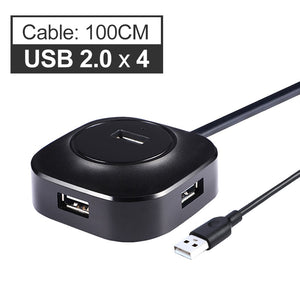 USB Hub USB 3.0 Hub 2.0 Multi USB Splitter Adapter 4 Ports Speed Mini Multiple 3 Hab usb3.0 HUB Port USB-Hub Expander For PC