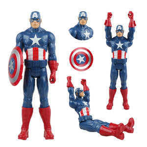 30cm Marvel Super Heroes Avengers Endgame Thanos Hulk Captain America Thor Wolverine Venom Action Figure Toys Doll for Kid Boy