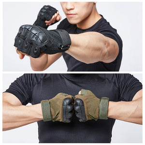 Army Military Tactical Gloves Paintball Airsoft Hunting Shooting Outdoor Riding Fitness Hiking Fingerless/Full Finger Gloves