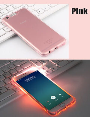 Incoming flashing phone cases Suitable for HUAWEI P30 Lite mate20Pro nova3 4 honor10Lite,Transparent TPU Anti-fall phone case