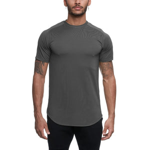 2020 camouflage Sport chemise hommes à manches courtes entraînement gymnase t-shirt hommes Compression coupe mince course t-shirt hommes Fitness hauts Sport t-shirt