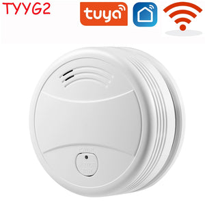 Independent Smoke Detector Sensor Fire Alarm Home Security System Firefighters Tuya WiFi/433mhz Smoke Alarm Fire Protection