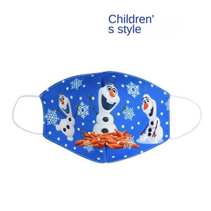 Disney congelé dessin animé bouche masque Anti poussière masque visage princesse Anna Elsa cotons masques pour enfants enfants réutilisables