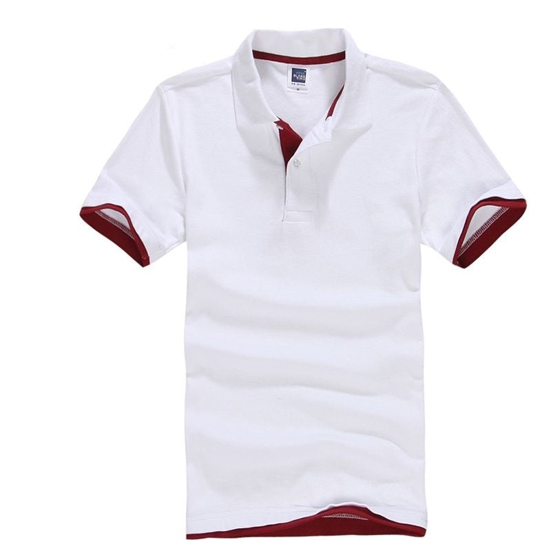 Summer Classic Polo Shirt Men Cotton Solid Short Sleeve Tee Shirt Breathable Camisa Masculina Polo Hombre Jerseys Golftennis 3XL