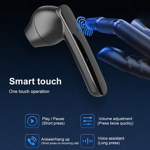 T6 TWS Bluetooth Earphones Wireless Headphon 300mAh Charging Box Sports Waterproof Digital display Earbuds Headsets With Mic
