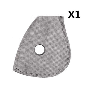 Anrancee Face Mask With Filter Breathing Valve Activated Carbon PM 2.5 Anti Pollution Bicycle Cycling Protection Bike Dust Mask