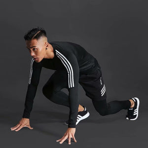 Men Quick-drying Compression Training Tracksuit Warm Gym Sport Suit Jogging For Homme Man Running Tight Fitness Workout Clothes