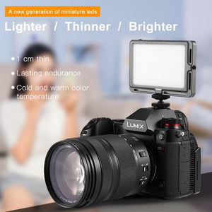 Stabilisateur de cardan de caméra MAMEN avec studio LED lumière vidéo et Microphone pour la photographie DSLR stabilisateur de poche de prise de vue Vlog