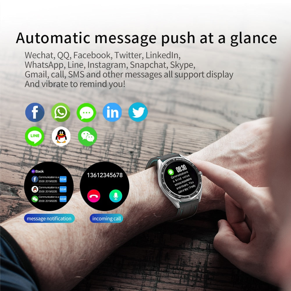 LEMFO Smart Watch Men IP67 Waterproof Heart Rate Blood Pressure Monitoring 2020 smart watches for Android IOS