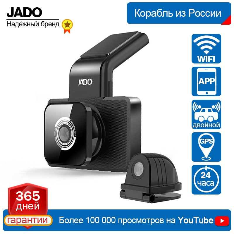 JADO D330 caméra DVR voiture | Caméra DVR, vitesse WIFI N GPS Dashcam FHD 1080P Dash Cam, 24H, moniteur de stationnement voiture, registraire Vision nocturne