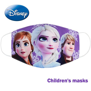 Disney congelé dessin animé bouche masque Anti poussière masque visage princesse Anna Elsa cotons masques pour enfants enfants réutilisables