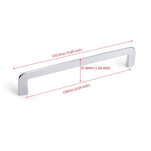Furniture Handles Chrome Kitchen Cabinet handles Knobs Cupboard Wardrobe Pulls Modern Funiture Door Handles Drawer Button Handle