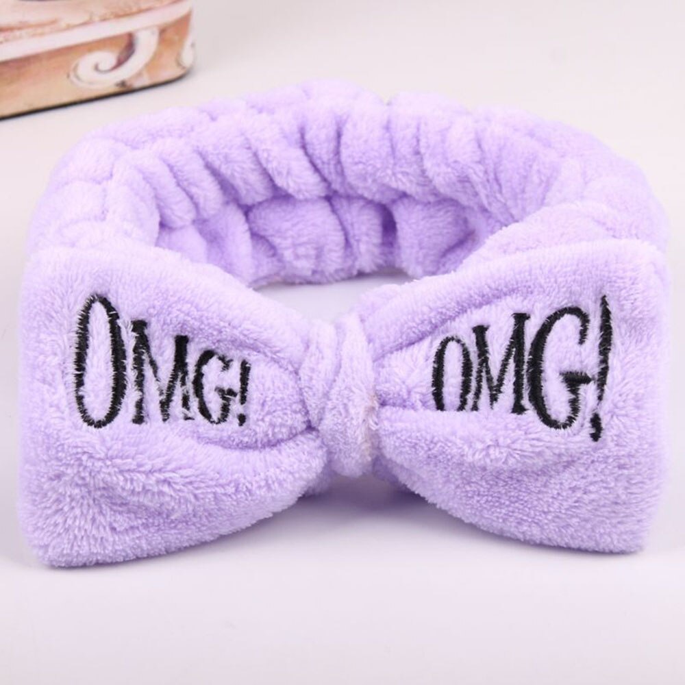 Wash Face Bow Hairbands For Women Girls